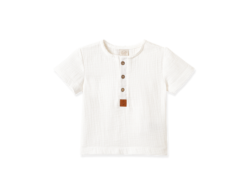 Camisa Manga Curta Tecido Plano Texturizado Ref. 68994 – foto do produto