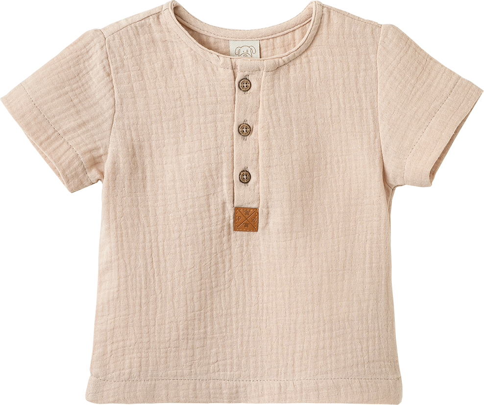 Camisa Manga Curta Tecido Plano Texturizado Ref. 68994 – foto do produto