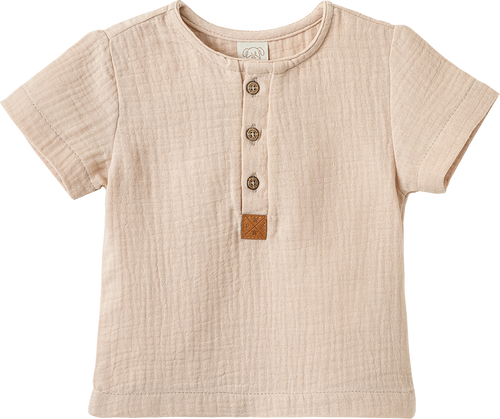 Camisa Manga Curta Tecido Plano Texturizado Ref. 68994 – foto do produto