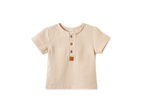 Camisa Manga Curta Tecido Plano Texturizado Ref. 68994 – foto do produto