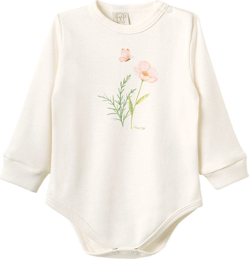 Conjunto Body Manga Longa e Calça Xadrez Floral – foto do produto