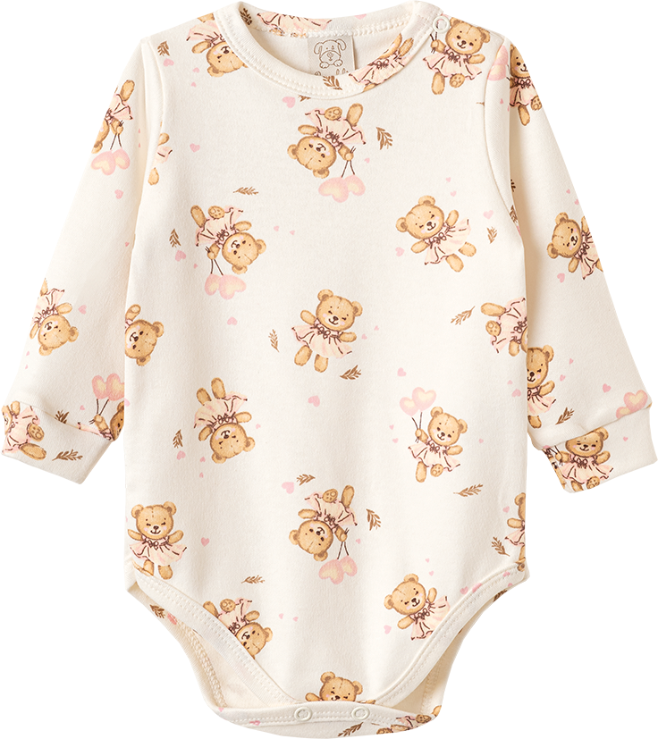 Conjunto Body Manga Longa e Calça Ursa e Balões – foto do produto