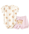 Conjunto Body Manga Curta e Shorts Ursa e Balões – foto do produto