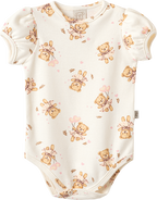Conjunto Body Manga Curta e Shorts Ursa e Balões – foto do produto