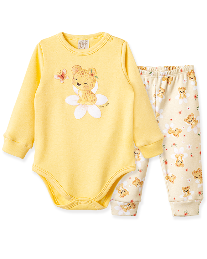 Conjunto Body Manga Longa e Calça Tigrinha – foto do produto