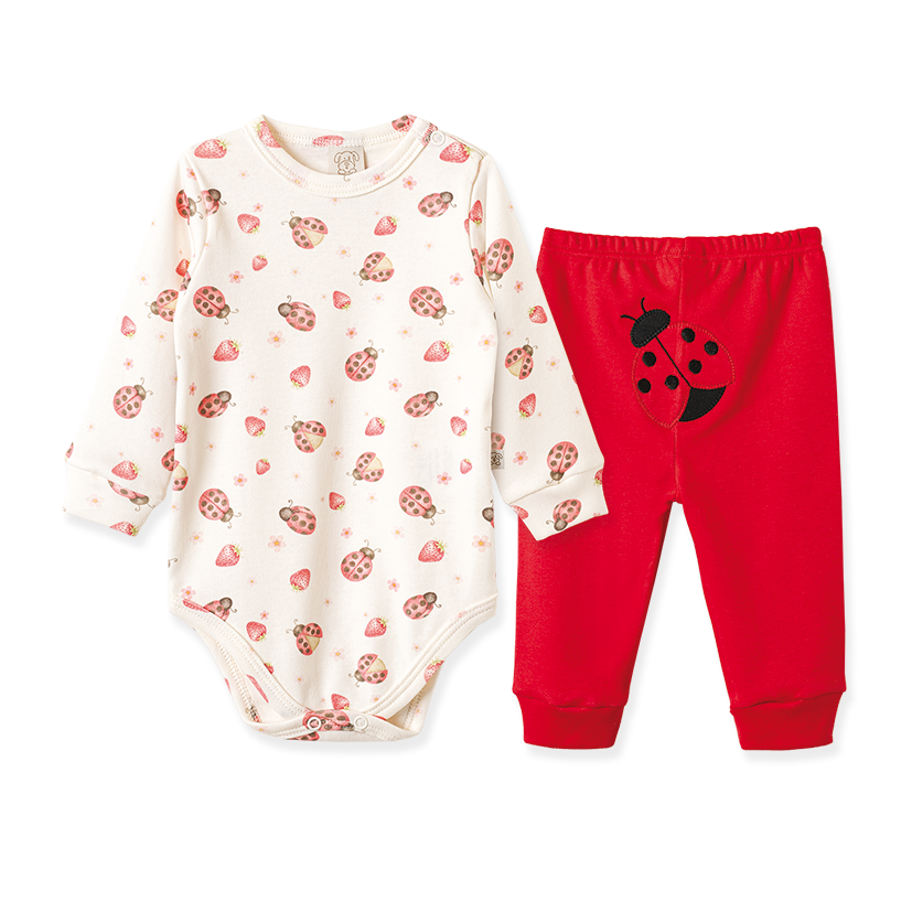Conjunto Body Manga Longa e Calça Joaninha – foto do produto