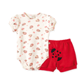Conjunto Body Manga Curta e Shorts Joaninha – foto do produto