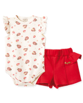 Conjunto Body Manga Curta e Shorts Joaninha – foto do produto