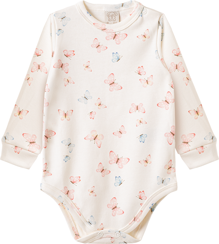 Conjunto Body Manga Longa e Calça Borboletas Pequeninas – foto do produto
