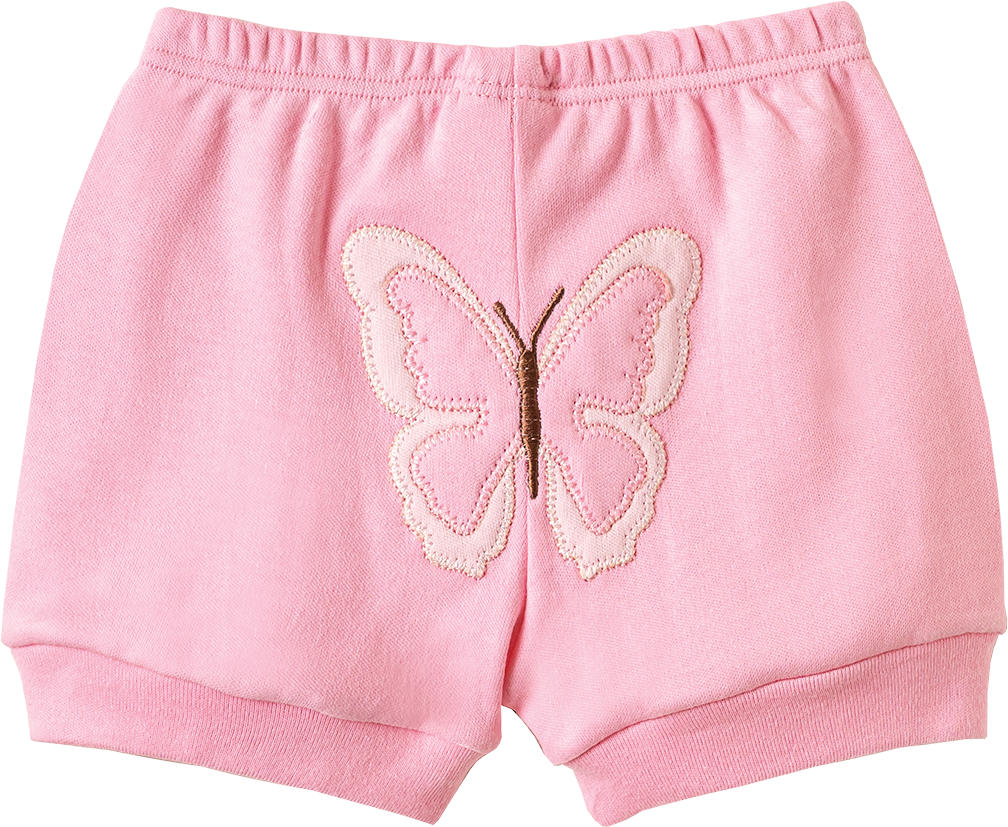 Conjunto Body Manga Curta e Shorts Borboletas Pequeninas – foto do produto