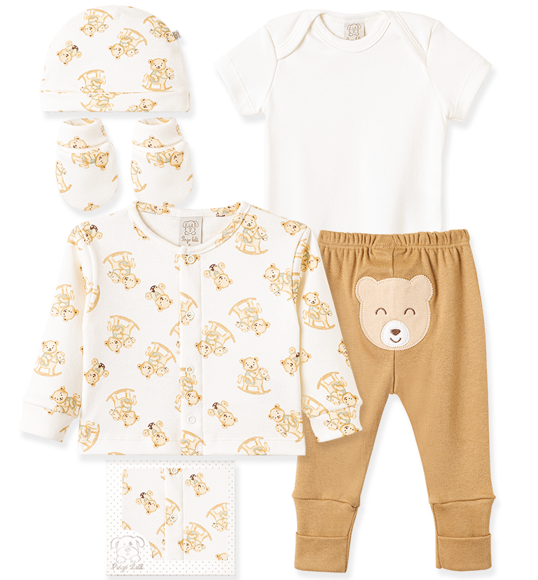 Kit Presente Ursinho de Balanço – 5 Peças – foto do produto