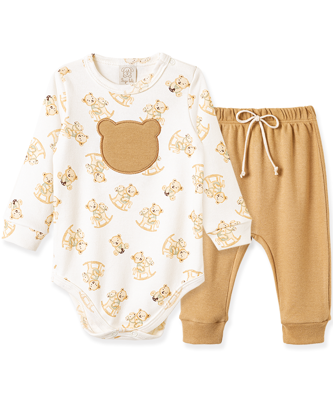 Conjunto Body Longo Ursinho de Balanço – foto do produto