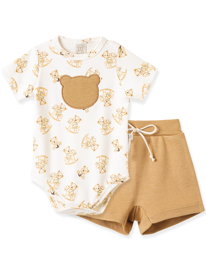 Conjunto Body e Shorts Ursinho de Balanço – foto do produto