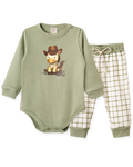 Conjunto Body Manga Longa e Calça Cowboy – foto do produto