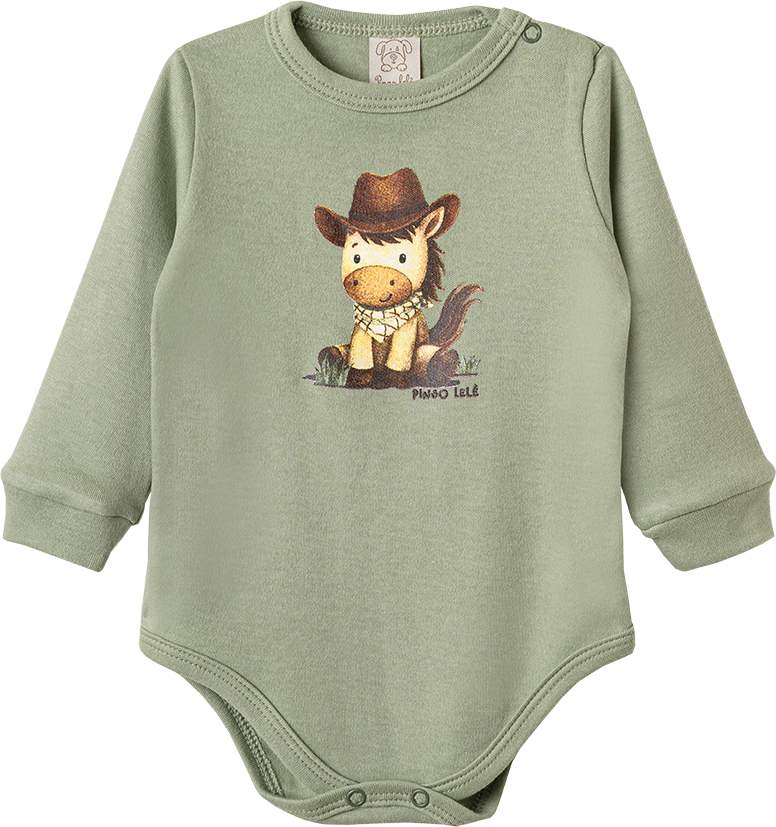 Conjunto Body Manga Longa e Calça Cowboy – foto do produto