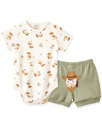Conjunto Body Manga Curta e Shorts Cowboy – foto do produto