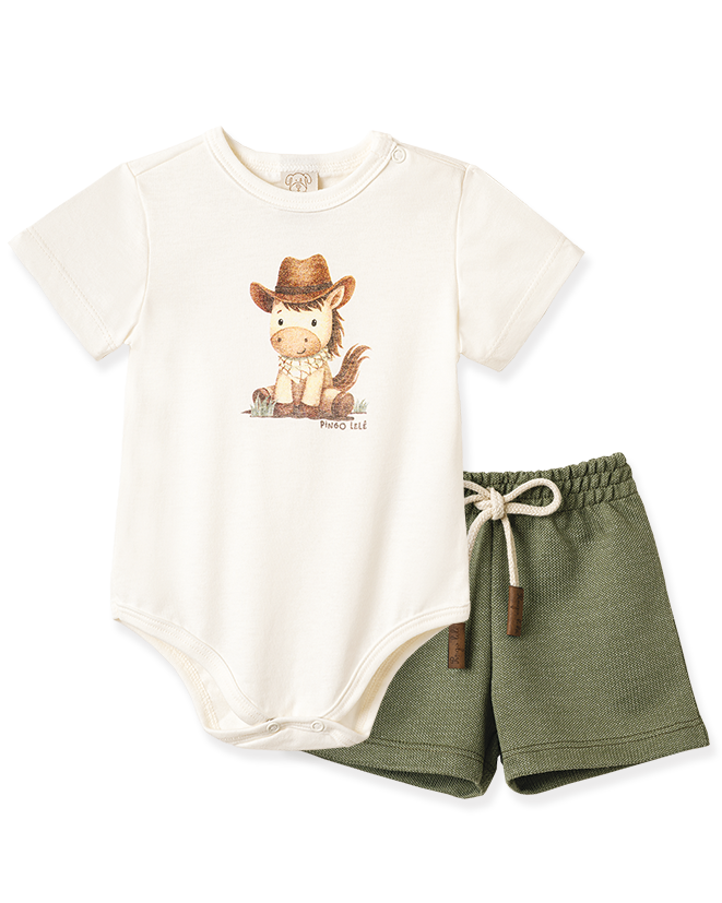 Conjunto Body Manga Curta e Shorts Ref. 69067 – foto do produto