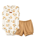 Conjunto Body Regata e Shorts Dino Floresta – foto do produto