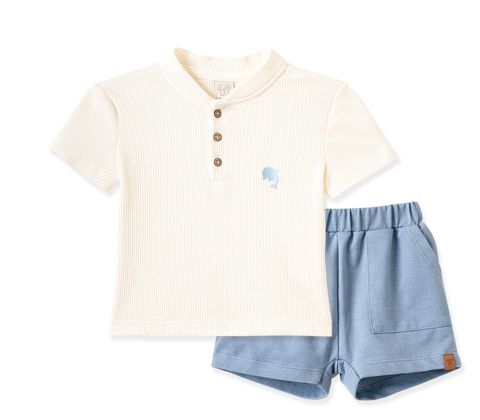 Conjunto Camiseta Manga Curta e Shorts Arca de Noé – foto do produto