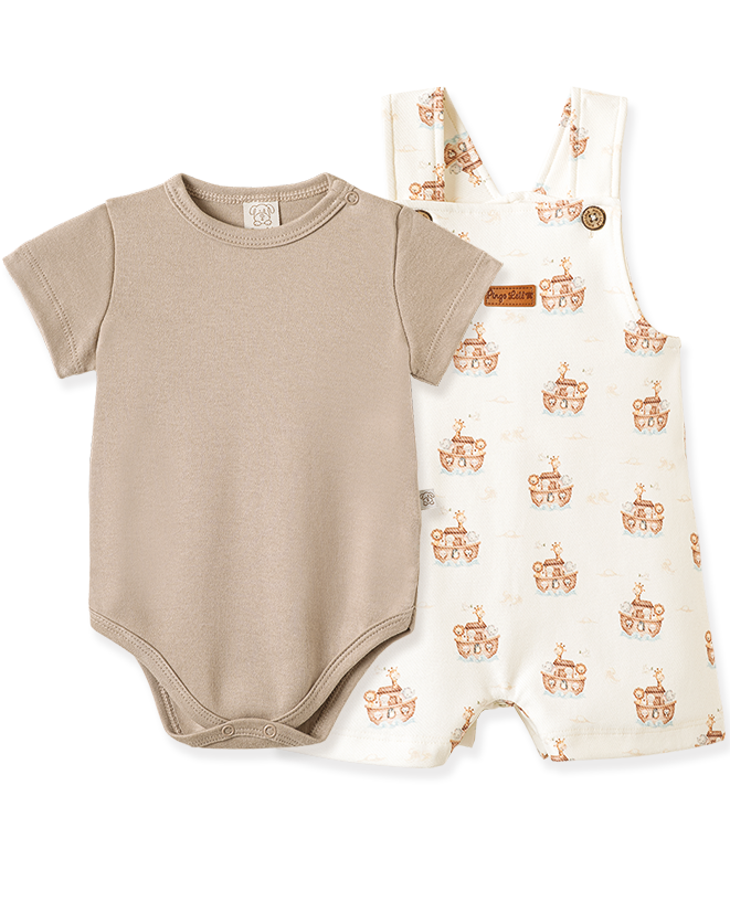 Conjunto Jardineira Arca de Noé – foto do produto