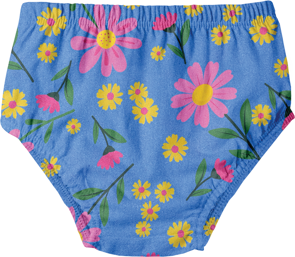 Conjunto Vestido e Calcinha Primavera Azul – foto do produto