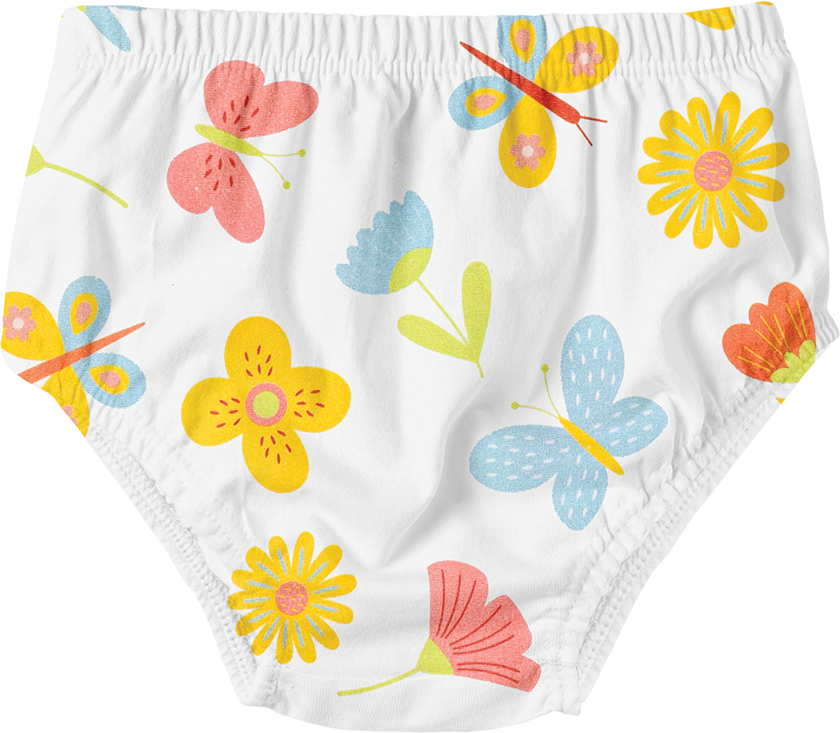Conjunto Vestido e Calcinha Primavera Azul – foto do produto