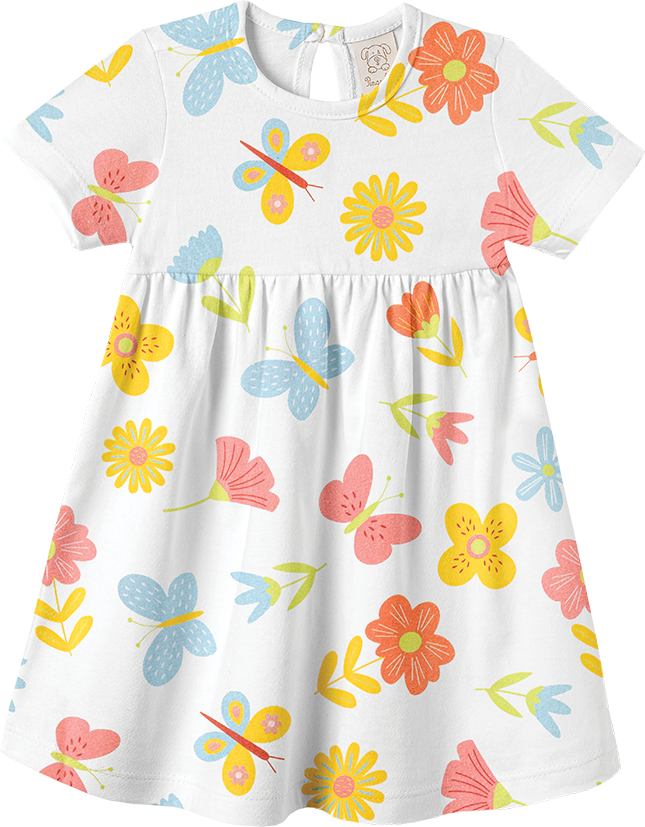 Conjunto Vestido e Calcinha Jardim Encantado – foto do produto