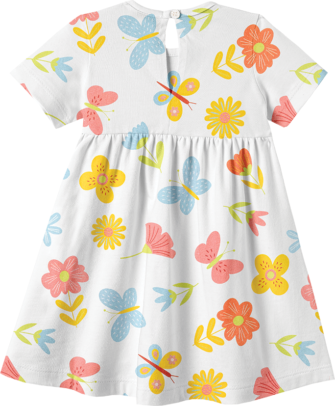 Conjunto Vestido e Calcinha Jardim Encantado – foto do produto