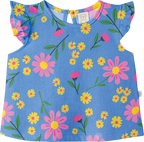 Conjunto Blusa Manga Curta e Shorts Primavera Azul – foto do produto
