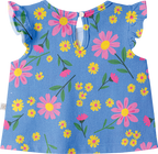 Conjunto Blusa Manga Curta e Shorts Primavera Azul – foto do produto