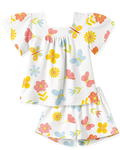 Conjunto Blusa Manga Curta e Shorts Jardim Encantado – foto do produto