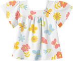 Conjunto Blusa Manga Curta e Shorts Jardim Encantado – foto do produto