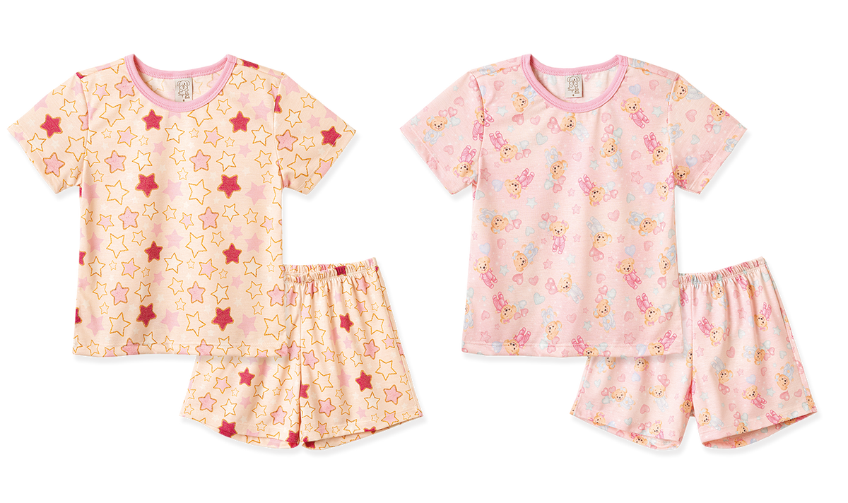 Conjunto Blusa Manga Curta e Shorts Cachorrinhos e Balões – foto do produto