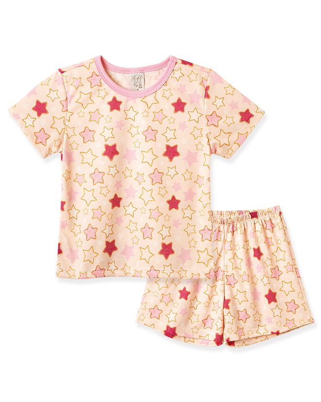 Conjunto Blusa Manga Curta e Shorts Cachorrinhos e Balões – foto do produto