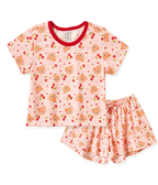 Conjunto Blusa Manga Curta e Shorts Ursos e Cerejas – foto do produto