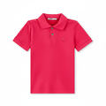 Camisa Polo Infantil Rosa em Alta Resolução
