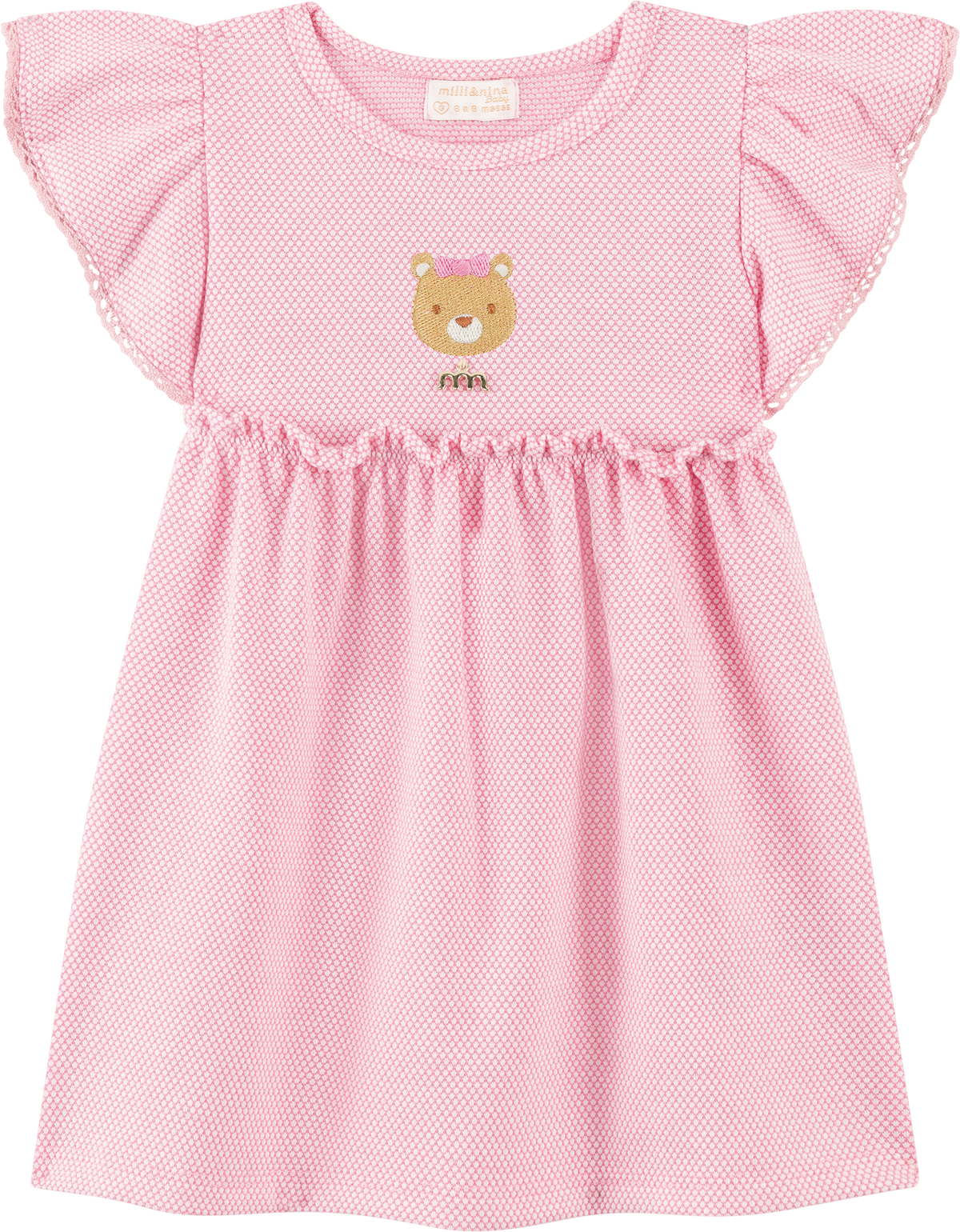 Foto oficial em alta — Vestido em Cotton Bee Honey — RS0362 — frente