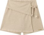 Foto oficial em alta — Conjunto Blusa em Cotton Penteado Short-saia em Cotton Bee Honey — BG0026 — costas