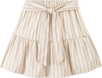Foto oficial em alta — Blusa em Cotton Penteado e Saia em Tecido Sand Glow — BG0026 — costas