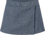 Foto oficial em alta — Conjunto Colete e Short Saia em Tecido Twill Brilho — AZ0272 — costas