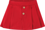 Foto oficial em alta — Conjunto Blusa em Cotton Penteado Short-saia em Sarja Juparanã — BG0026 — costas