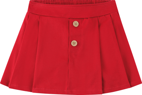 Foto oficial em alta — Conjunto Blusa em Cotton Penteado Short-saia em Sarja Juparanã — BG0026 — costas