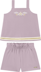 Foto oficial em alta — Conjunto em Cotton Penteado — RX0037 — frente