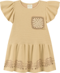 Foto oficial em alta — Vestido em Malha Wafer — BG0054 — frente