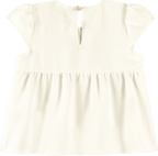 Foto oficial em alta — Conjunto Blusa em Tecido Listras Harmonia e Shorts em Malha Wafer — BG0026 — costas