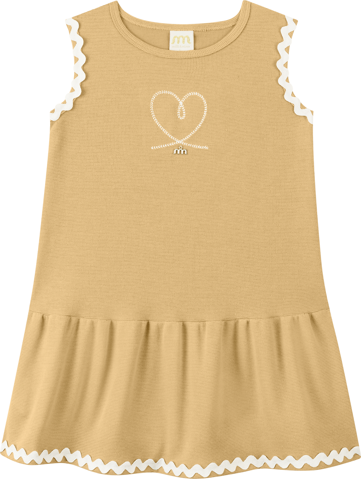 Foto oficial em alta — Vestido em Malha Wafer — BG0054 — frente