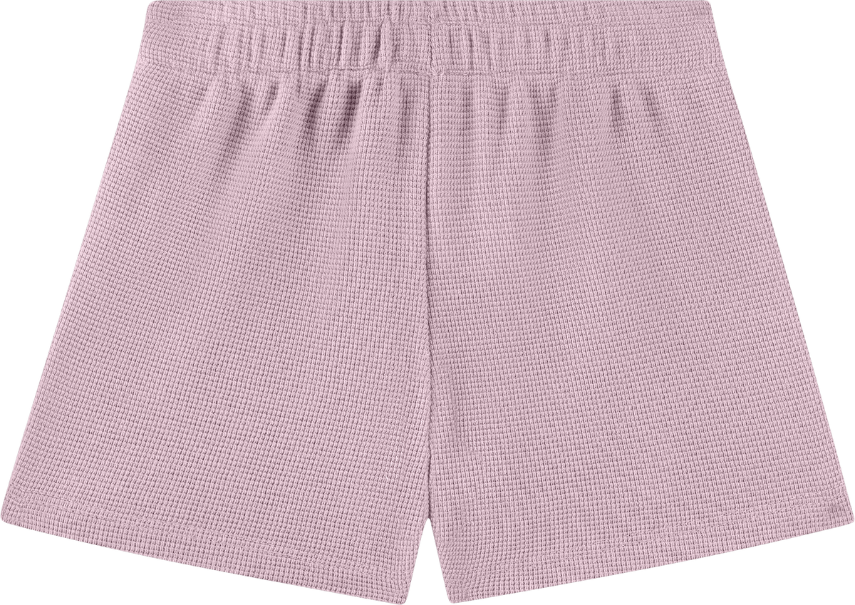 Foto oficial em alta — Conjunto Blusa em Tecido Listras Harmonia e Shorts em Malha Wafer — BG0026 — detalhe 2