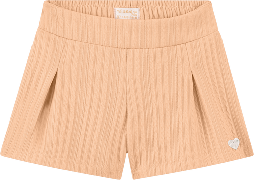 Foto oficial em alta — Conjunto Blusa em Cotton Penteado Shorts em Malha Jacquard Tranças — BG0026 — costas