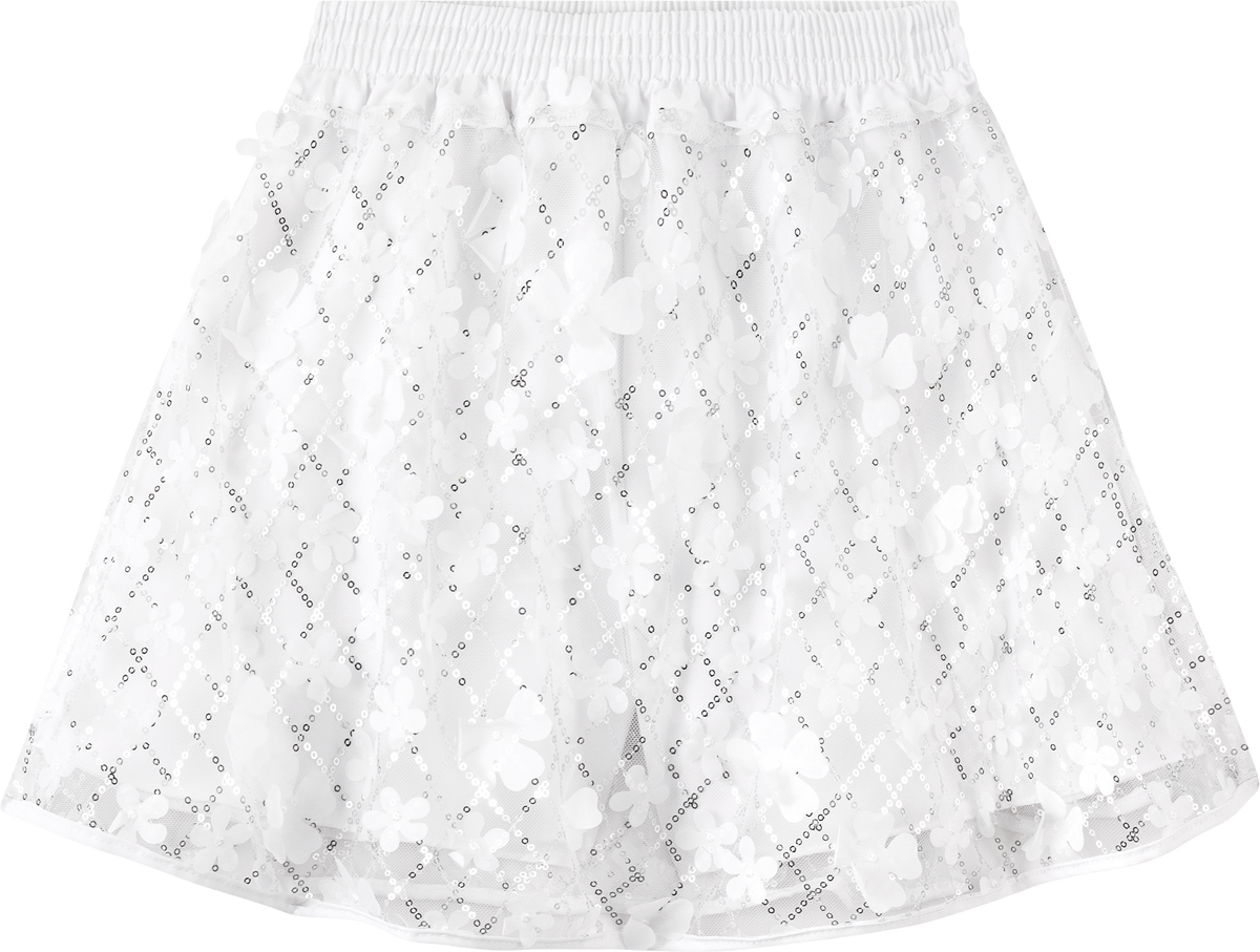 Foto oficial em alta — Conjunto Blusa em Punho e Saia em Cristal Florido — BC0001 — costas