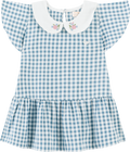 Foto oficial em alta — Vestido em Tecido Xadrez Vichy — AZ0270 — frente